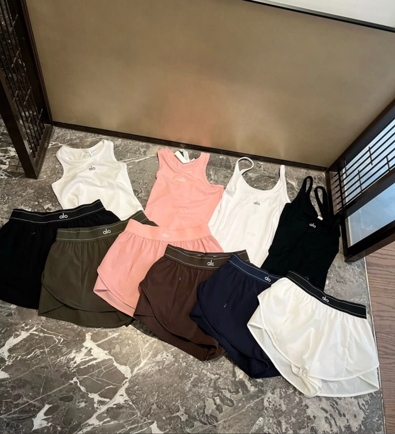 Women's Match Point Active Tank & Layered Shorts Set