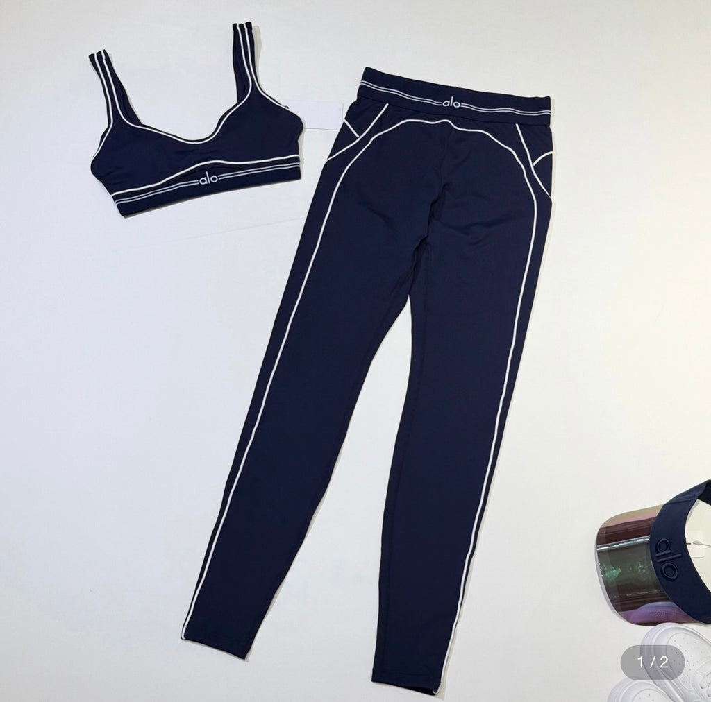 Women's Sculpt Piping Sports Bra & Leggings Set